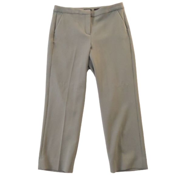 J. Crew Kate Straight Leg Stretch Green Chino Pants Women's Sz 14 NWT - Picture 1 of 13